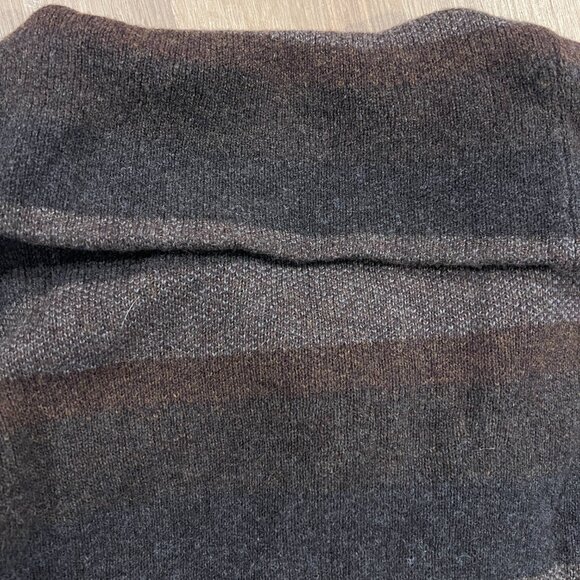 Nicholas K For Free People Pull Haze Sweater Jacket Size XL Striped Brown - Picture 12 of 12